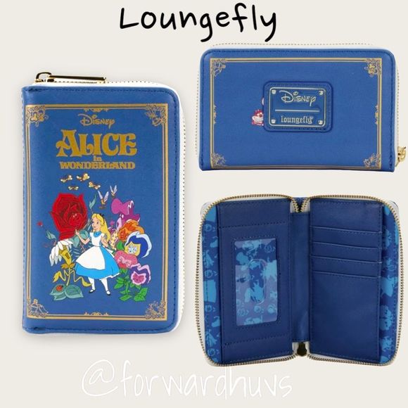 Loungefly Handbags - Loungefly Disney Alice in Wonderland Classic Book Zip Around Wallet